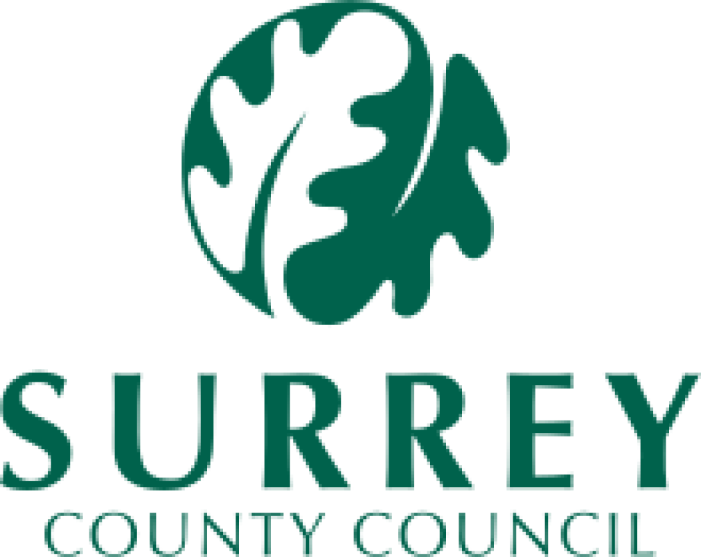The Surrey County Council logo.