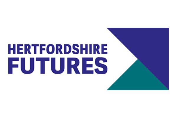 The logo for Hertfordshire Futures